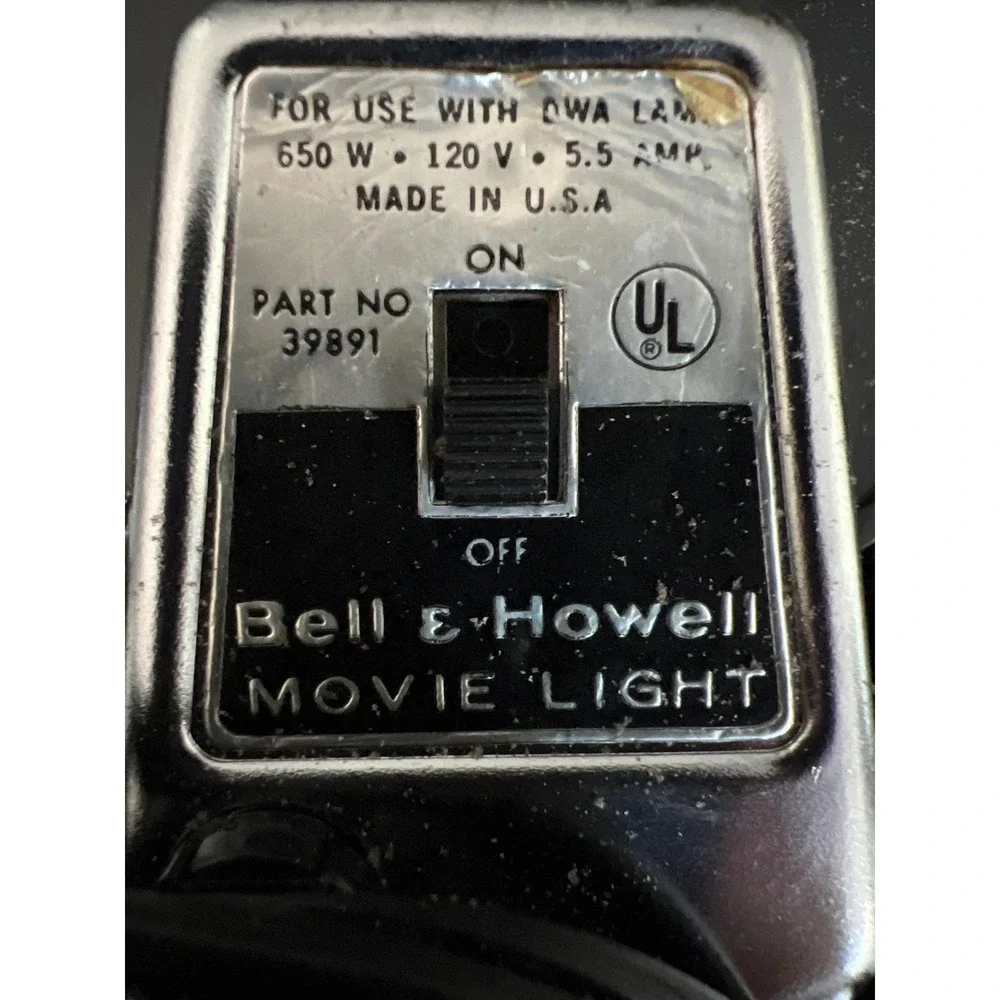 Vintage Bell and Howell‎ Movie Light, Tested Works